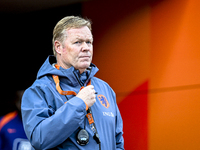 Netherlands trainer coach Ronald Koeman participates in the match training and press conference for the Netherlands on October 7, 2024, at t...