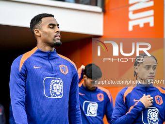 Netherlands player Ryan Gravenberch participates in the training and press conference for the Netherlands on October 7, 2024, at the KNVB Ca...