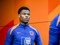 Netherlands player Denzel Dumfries participates in the training and press conference for the Netherlands Nations League season 2024-2025 at...