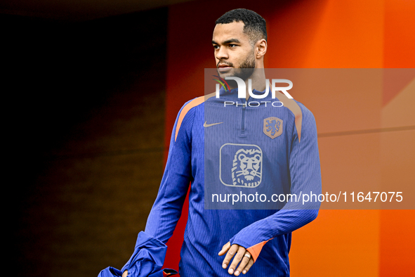 Netherlands player Cody Gakpo participates in the training and press conference for the Netherlands Nations League season 2024-2025 at the K...