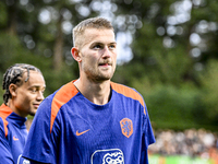 Netherlands player Matthijs de Ligt participates in the training and press conference for the Netherlands on October 7, 2024, at the KNVB Ca...