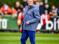 Netherlands assistant trainer Erwin Koeman is present during the match training and press conference for the Netherlands on October 7, 2024,...