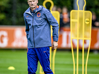 Netherlands assistant trainer Wim Jonk is present during the match training and press conference for the Netherlands on October 7, 2024, at...