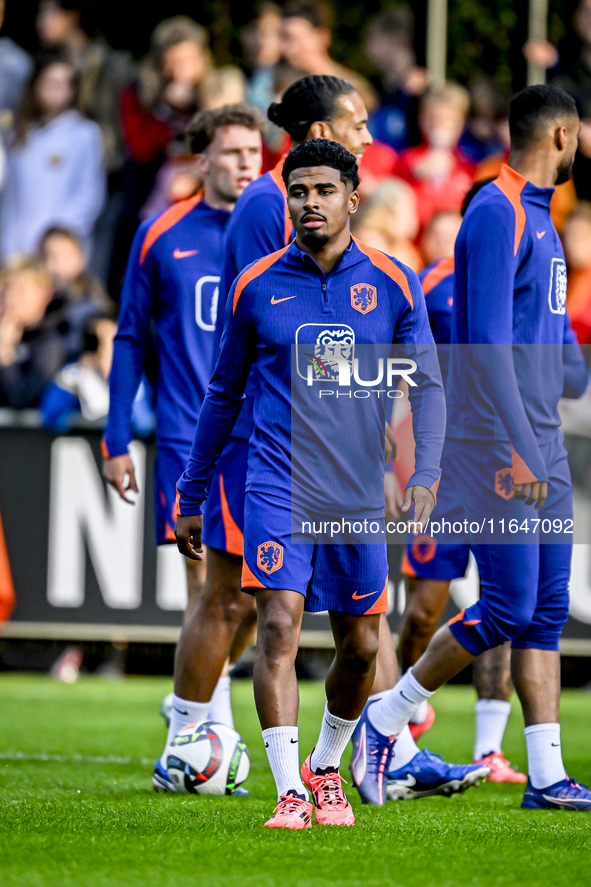 During the match training and press conference for the Netherlands Nations League season 2024-2025 at the KNVB Campus in Zeist, Netherlands,...