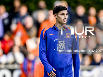 Netherlands player Tijjani Reijnders participates in the training and press conference for the Netherlands Nations League season 2024-2025 a...