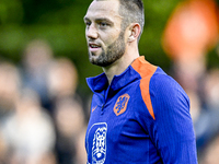 Netherlands player Stefan de Vrij participates in the training and press conference for the Netherlands Nations League season 2024-2025 at t...