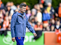 Netherlands assistant trainer Wim Jonk is present during the match training and press conference for the Netherlands on October 7, 2024, at...