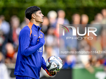 Netherlands player Tijjani Reijnders participates in the training and press conference for the Netherlands Nations League season 2024-2025 a...