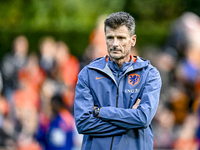 Netherlands assistant trainer Wim Jonk is present during the match training and press conference for the Netherlands on October 7, 2024, at...