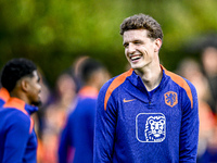 Netherlands player Guus Til participates in the training and press conference for the Netherlands Nations League season 2024-2025 at the KNV...