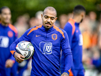 Netherlands player Donyell Malen participates in the training and press conference for the Netherlands Nations League season 2024-2025 at th...