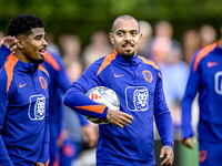 Netherlands player Donyell Malen participates in the training and press conference for the Netherlands Nations League season 2024-2025 at th...