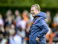 Netherlands trainer coach Ronald Koeman participates in the match training and press conference for the Netherlands on October 7, 2024, at t...