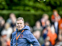 Netherlands trainer coach Ronald Koeman participates in the match training and press conference for the Netherlands on October 7, 2024, at t...