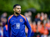 Netherlands player Cody Gakpo participates in the training and press conference for the Netherlands Nations League season 2024-2025 at the K...