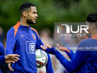 Netherlands player Cody Gakpo participates in the training and press conference for the Netherlands Nations League season 2024-2025 at the K...