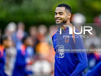 Netherlands player Cody Gakpo participates in the training and press conference for the Netherlands Nations League season 2024-2025 at the K...