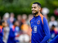 Netherlands player Cody Gakpo participates in the training and press conference for the Netherlands Nations League season 2024-2025 at the K...