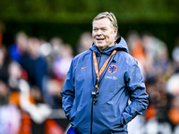 Netherlands trainer coach Ronald Koeman participates in the match training and press conference for the Netherlands on October 7, 2024, at t...