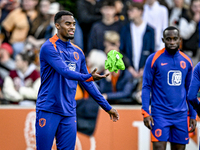 Netherlands player Ryan Gravenberch participates in the training and press conference for the Netherlands on October 7, 2024, at the KNVB Ca...