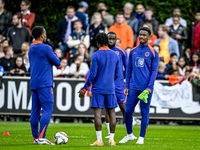 Netherlands player Jorrel Hato participates in the training and press conference for the Netherlands Nations League season 2024-2025 at the...