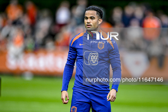 Netherlands player Justin Kluivert participates in the training and press conference for the Netherlands on October 7, 2024, at the KNVB Cam...