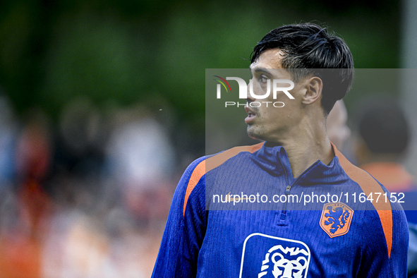 Netherlands player Tijjani Reijnders participates in the training and press conference for the Netherlands Nations League season 2024-2025 a...