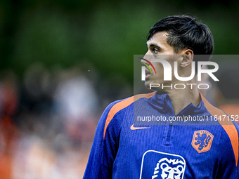 Netherlands player Tijjani Reijnders participates in the training and press conference for the Netherlands Nations League season 2024-2025 a...