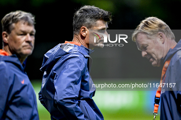 Netherlands assistant trainer Wim Jonk is present during the match training and press conference for the Netherlands on October 7, 2024, at...