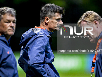 Netherlands assistant trainer Wim Jonk is present during the match training and press conference for the Netherlands on October 7, 2024, at...