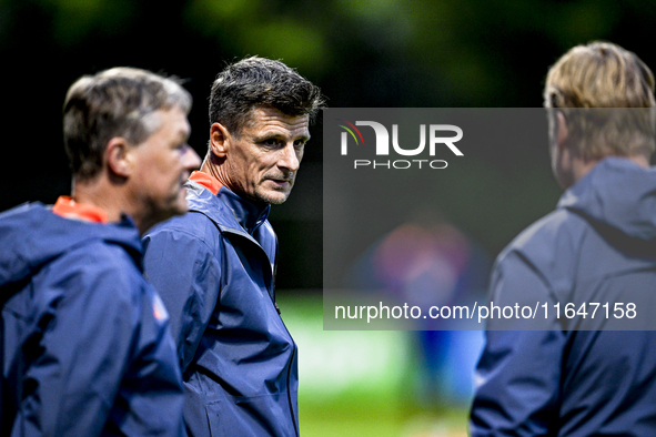 Netherlands assistant trainer Wim Jonk is present during the match training and press conference for the Netherlands on October 7, 2024, at...