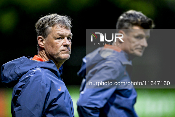 Netherlands assistant trainer Erwin Koeman is present during the match training and press conference for the Netherlands on October 7, 2024,...