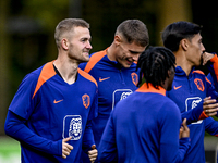 Netherlands player Matthijs de Ligt participates in the training and press conference for the Netherlands on October 7, 2024, at the KNVB Ca...