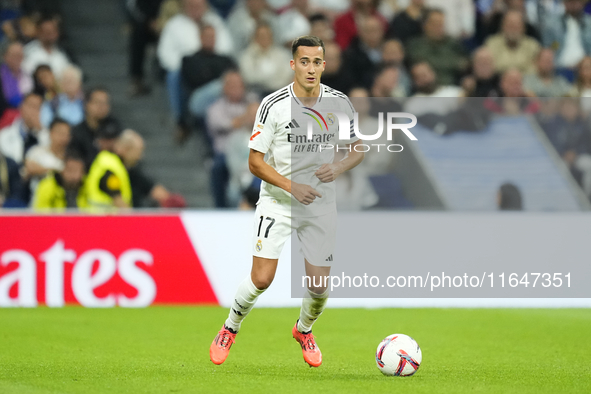 Lucas Vazquez right winger of Real Madrid and Spain during the La Liga match between Real Madrid CF and Deportivo Alavés at Estadio Santiago...