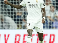 Antonio Rudiger centre-back of Real Madrid and Germany during the La Liga match between Real Madrid CF and Deportivo Alavés at Estadio Santi...