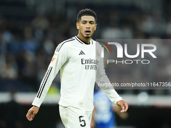 Jude Bellingham central midfield of Real Madrid and England during the La Liga match between Real Madrid CF and Deportivo Alavés at Estadio...