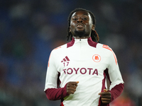 Manu Kone central midfield of Roma and France during the warm-up before the UEFA Europa League 2024/25 League Phase MD1 match between AS Rom...