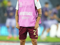 Paulo Dybala second striker of Roma and Argentina during the warm-up before the UEFA Europa League 2024/25 League Phase MD1 match between AS...