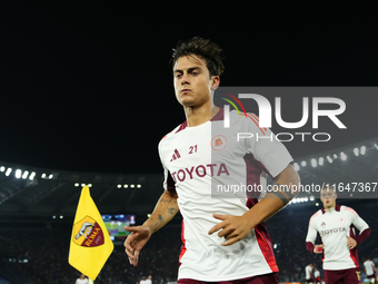 Paulo Dybala second striker of Roma and Argentina during the warm-up before the UEFA Europa League 2024/25 League Phase MD1 match between AS...