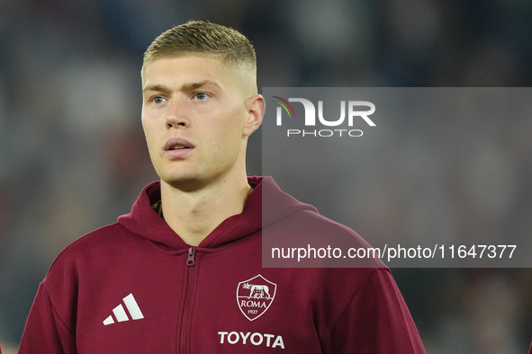 Artem Dovbyk centre-forward of Roma and Ukraine during the UEFA Europa League 2024/25 League Phase MD1 match between AS Roma and Athletic Cl...