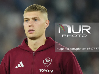 Artem Dovbyk centre-forward of Roma and Ukraine during the UEFA Europa League 2024/25 League Phase MD1 match between AS Roma and Athletic Cl...