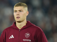 Artem Dovbyk centre-forward of Roma and Ukraine during the UEFA Europa League 2024/25 League Phase MD1 match between AS Roma and Athletic Cl...