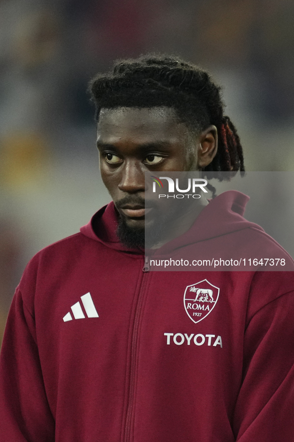 Manu Kone central midfield of Roma and France during the UEFA Europa League 2024/25 League Phase MD1 match between AS Roma and Athletic Club...