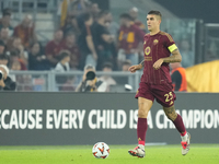 Gianluca Mancini centre-back of Roma and Italy during the UEFA Europa League 2024/25 League Phase MD1 match between AS Roma and Athletic Clu...