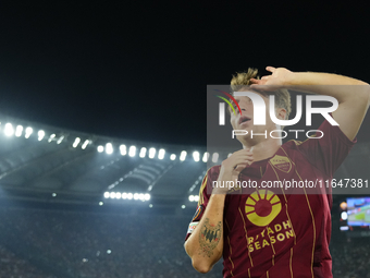 Tommaso Baldanzi attacking midfield of Roma and Italy during the UEFA Europa League 2024/25 League Phase MD1 match between AS Roma and Athle...