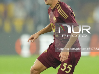 Tommaso Baldanzi attacking midfield of Roma and Italy during the UEFA Europa League 2024/25 League Phase MD1 match between AS Roma and Athle...