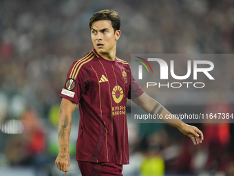 Paulo Dybala second striker of Roma and Argentina during the UEFA Europa League 2024/25 League Phase MD1 match between AS Roma and Athletic...