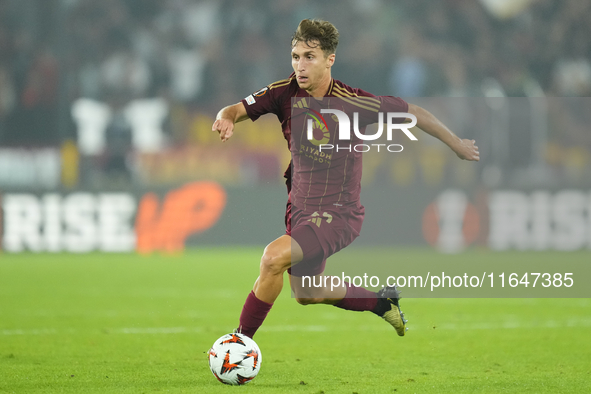 Tommaso Baldanzi attacking midfield of Roma and Italy during the UEFA Europa League 2024/25 League Phase MD1 match between AS Roma and Athle...