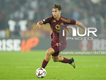 Tommaso Baldanzi attacking midfield of Roma and Italy during the UEFA Europa League 2024/25 League Phase MD1 match between AS Roma and Athle...