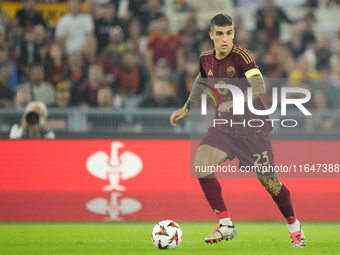 Gianluca Mancini centre-back of Roma and Italy during the UEFA Europa League 2024/25 League Phase MD1 match between AS Roma and Athletic Clu...